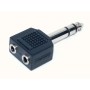 Adattatore spina stereo 6,3 - 2 prese stereo 3,5-paradisesound.it