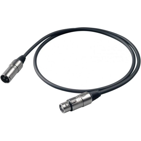 Cavo audio bilanciato cannon xlr 3p m a cannon xlr 3p f - 5mt, nero-paradisesound.it