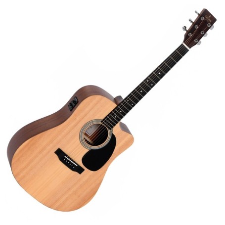 Chitarra Acustica Sigma Sig-dmc-ste Cutaway Elettrificata paradisesound strumenti musicali on line