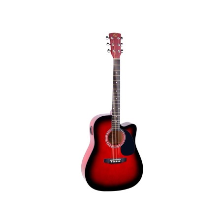 Chitarra Acustica Soundsation Yosemite Cuteway Eq Red Sunburst paradisesound strumenti musicali on line