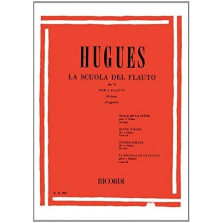 Hugues la Scuola del Flauto Op.51 Vol 3 paradisesound strumenti musicali on line