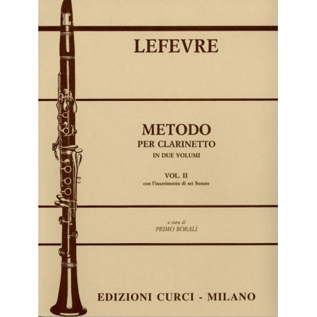 Lefevre Metodo Clarinetto 2 Volume paradisesound strumenti musicali on line