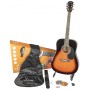 Pack Chitarra Acustica Sunburst De Salvo – Set Completo-paradisesound.it