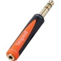 Bespeco slad210 - adattatore jack m trs 6,3mm - jack f 3,5 stereo-paradisesound.it