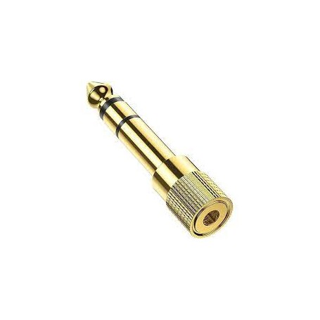 SINEXTESIS Adattatore Spina Jack 6,3 mm (M) - Presa mini jack (F) in Metallo paradisesound strumenti musicali on line