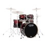 Batteria Acustica PDP Concept Maple Red to Black Sparkle – Shellset Professionale-paradisesound.it
