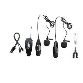 Coppia di Microfoni a Lavalier Wireless con Trasmettitori Incorporati Audio Design Pmu 501 lv2-paradisesound.it