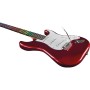 Chitarra Elettrica Solid Body – Eko S-300 Chrome Red Visual Note, Design Moderno-paradisesound.it