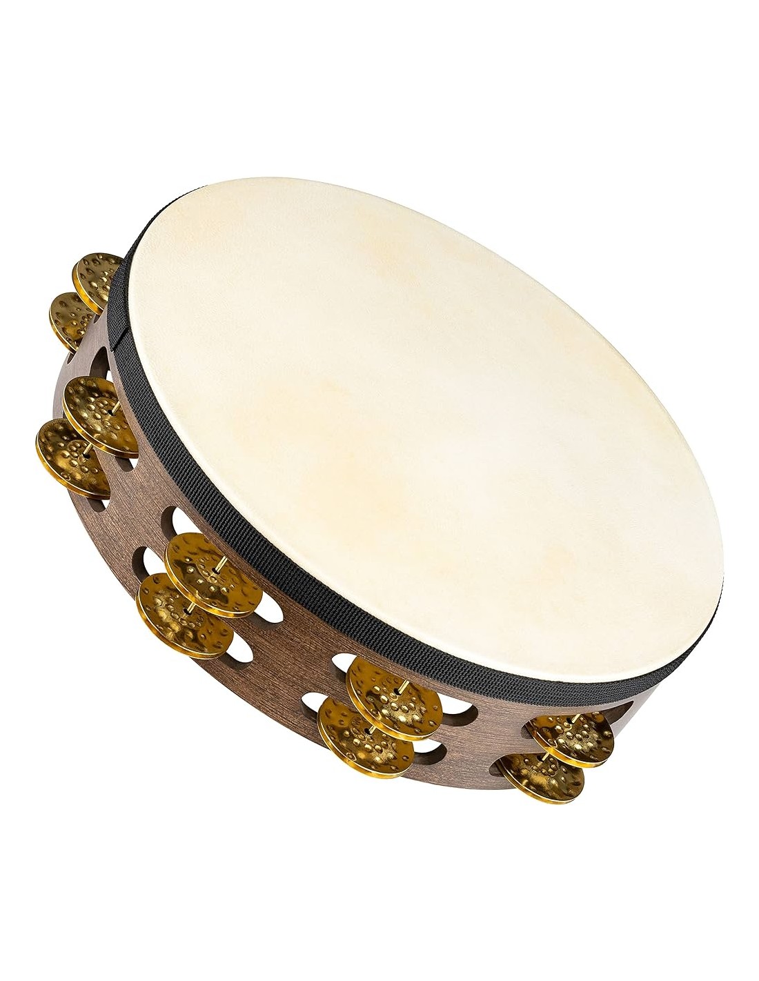 Tamburello Meinl TAH2V-WB Vintage Wood 10" con Doppia Fila di Sonagli | Percussioni-paradisesound.it