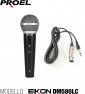 Microfono dinamico cardioide switch on/off per voce, canto, karaoke paradisesound strumenti musicali on line