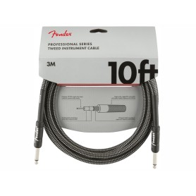 Cavo Fender Professional Series Straight/Straight 10'(3m) Gray Tweed paradisesound strumenti musicali on line