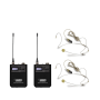 Sistema Wireless Uhf con 2 Body pack e Microfoni ad Archetto Audio Design Pmu 312 bp --paradisesound.it