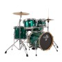 Set batteria Acustica Tamburo t5 s22 green sparkle-paradisesound.it