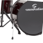 Batteria Acustica 5 Pezzi – Soundsation EDK22B Wine Red, Set Completo-paradisesound.it