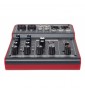 Proel MQ6FX - Mixer ultra-compatto a 6 ingressi e 2 bus con FX per Canto, Live e Karaoke, Nero/Rosso (MQ6FX) paradisesound st...