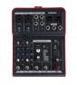 Proel MQ6FX - Mixer ultra-compatto a 6 ingressi e 2 bus con FX per Canto, Live e Karaoke, Nero/Rosso (MQ6FX) paradisesound st...