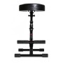 Sgabello regolabile con poggiapiedi nero proel kgst10-paradisesound.it