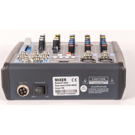 Mixer Ek 4 canali con effetti kt04up-paradisesound.it