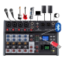 Mixer Soundsation Miomix 404FXM Con Effetti, Bluetooth E Porta USB-paradisesound.it