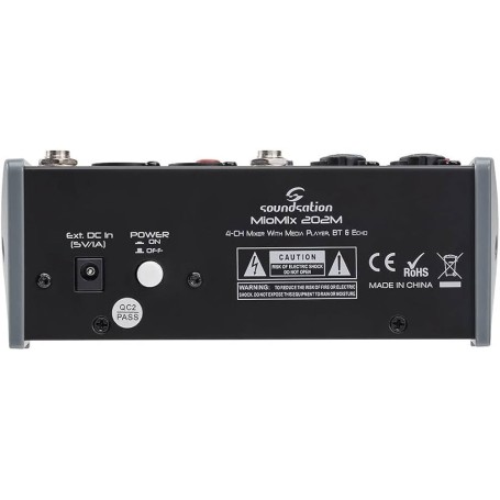 Mixer Soundsation Miomix 202m Usb/Bluetooth 4 Canali-paradisesound.it