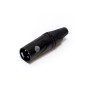 Connettore Quik Lok xlr maschio nero serie Matt Black-paradisesound.it