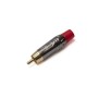 Connettore Rca Quik Lok G/256 M Red Metal Grey-paradisesound.it
