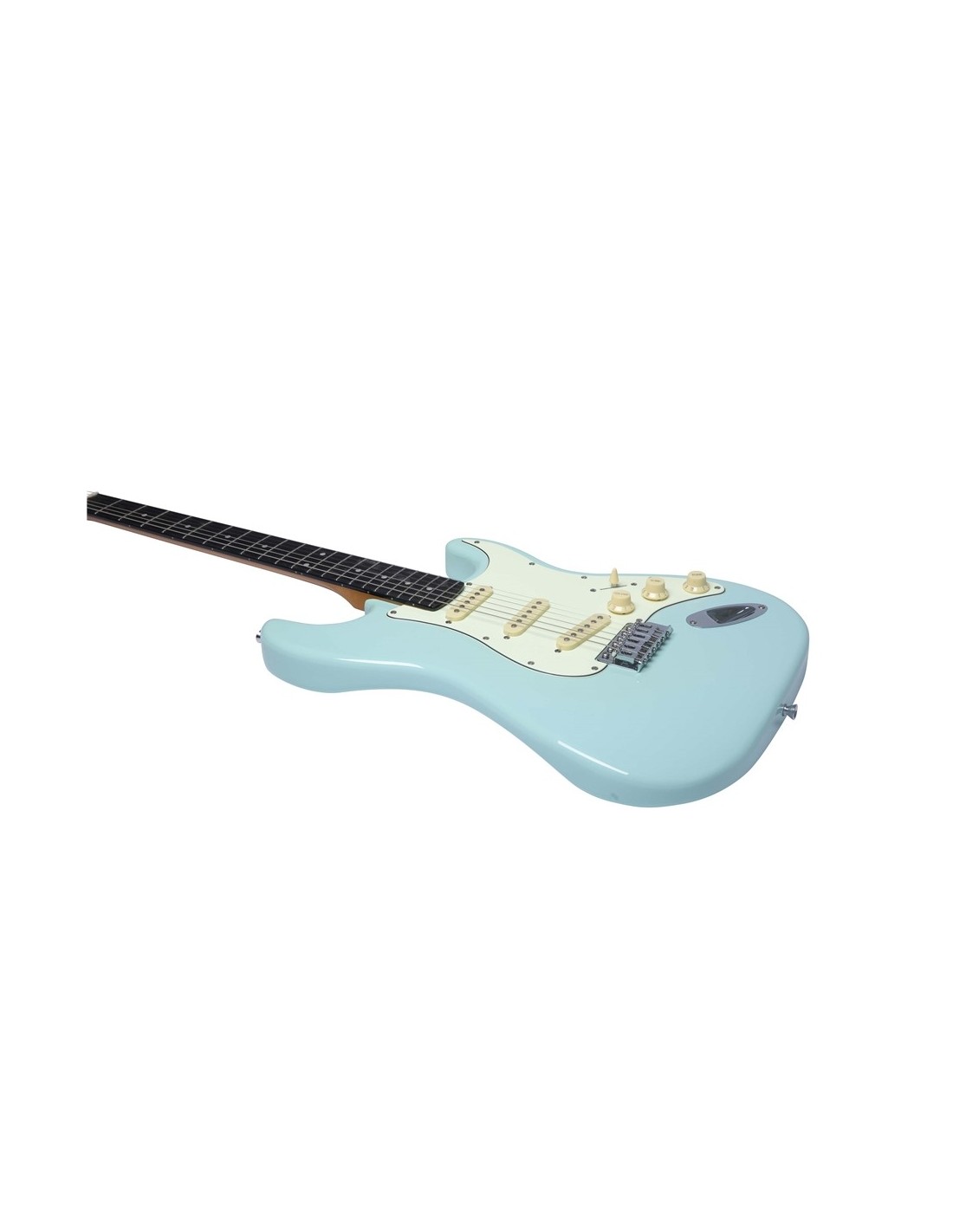 Chitarra Elettrica Solid Body – Eko ST 300 Daphne Blue, Stile Strat Vintage per Studio e Live-paradisesound.it