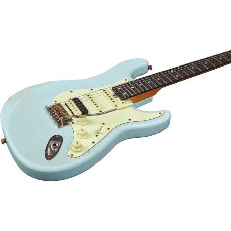 Chitarra Elettrica Eko Aire Relic Daphne Blue paradisesound strumenti musicali on line
