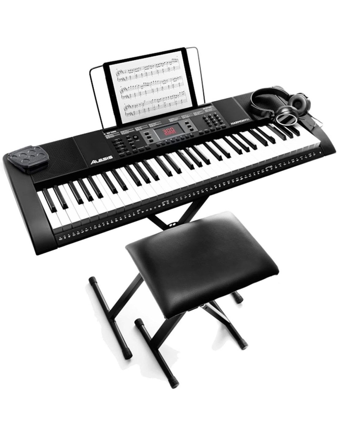 Bundle Tastiera Alesis Harmony 61 Mk3 Con Stand, Panca, Cuffie.-paradisesound.it