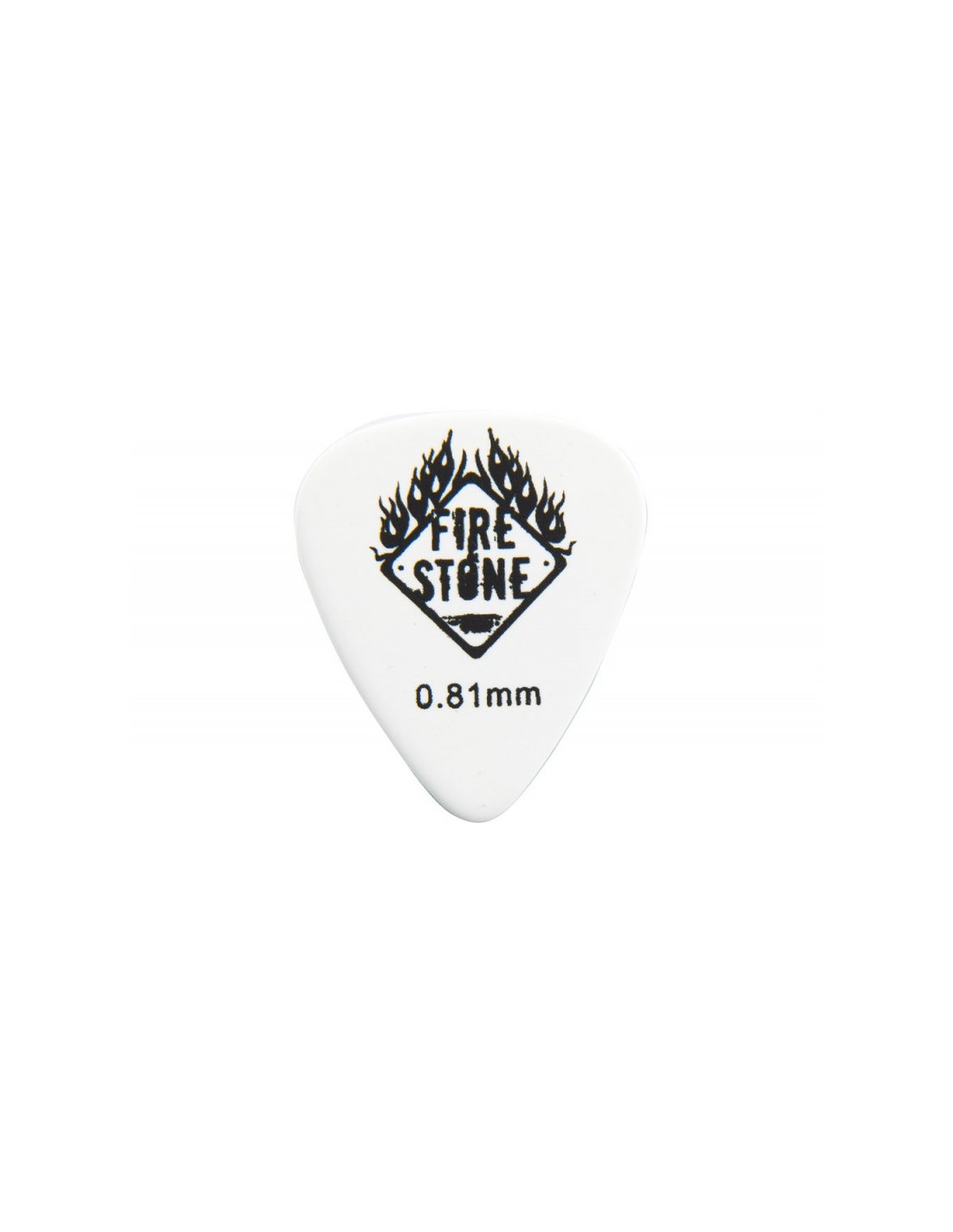 Plettro Firestone Classic Celluloid 0,81 (12 pezzi) White-paradisesound.it