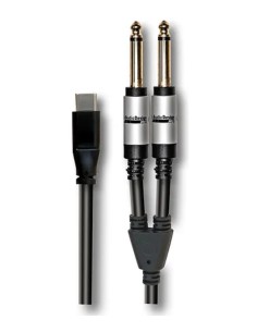 Cavo adattatore X-Pro USB C - 2 Jack 6,3 M - 1,5 m-paradisesound.it