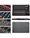 Mixer Analogico Sinextesis 12 Canali Con Effetti, USB, MP3 E Bluetooth Integrato-paradisesound.it