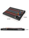 Mixer Analogico Sinextesis 12 Canali Con Effetti, USB, MP3 E Bluetooth Integrato-paradisesound.it
