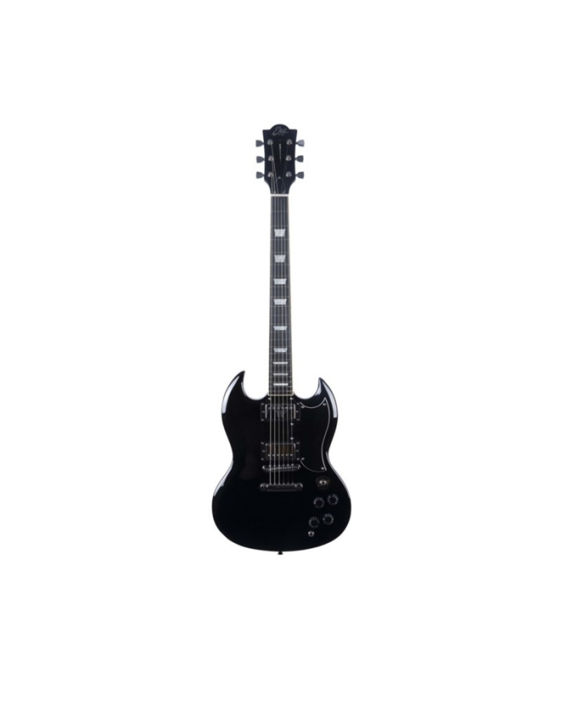 Chitarra Elettrica Solid Body – Eko DV 300 Black, Doppio Humbucker-paradisesound.it