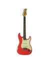 Chitarra Elettrica Solid Body – Eko Aire Relic Fiesta Red, Stile Vintage-paradisesound.it