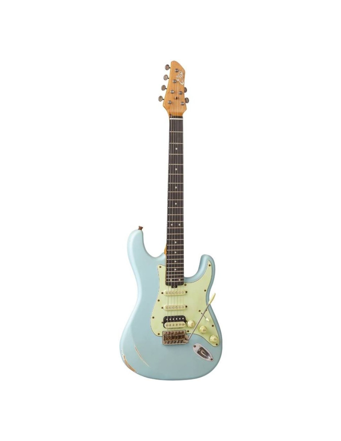 Chitarra Elettrica Solid Body – Eko Aire Relic Daphne Blue, Stile Vintage-paradisesound.it