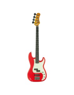Basso Elettrico 4 Corde – Eko VPJ-280 Relic Fiesta Red, Stile Vintage-paradisesound.it