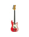 Basso Elettrico 4 Corde – Eko VPJ-280 Relic Fiesta Red, Stile Vintage-paradisesound.it