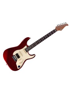 Chitarra Elettrica Mooer GTRS S800 Standard RW Metal Red-paradisesound.it