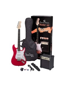 Chitarra Elettrica Soundsation Rider Candy Apple Red Pack Student-paradisesound.it