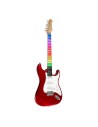 Chitarra Elettrica Solid Body – Eko S-300 Chrome Red Visual Note, Design Moderno-paradisesound.it