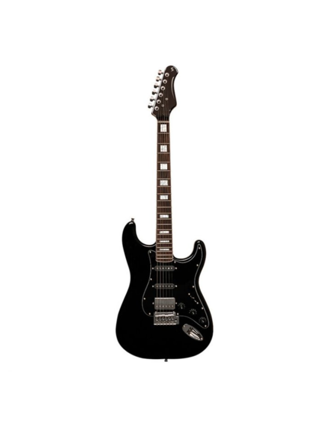 Chitarra Elettrica Solid Body – Stagg Style Strato HSS Black, Versatile e Moderna-paradisesound.it