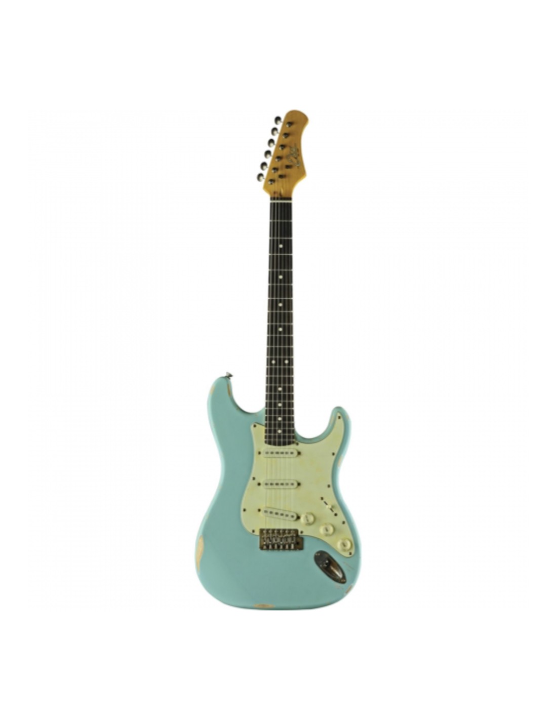 Chitarra Elettrica Eko S-300 Relic Daphne Blue – Corpo Solid-paradisesound.it