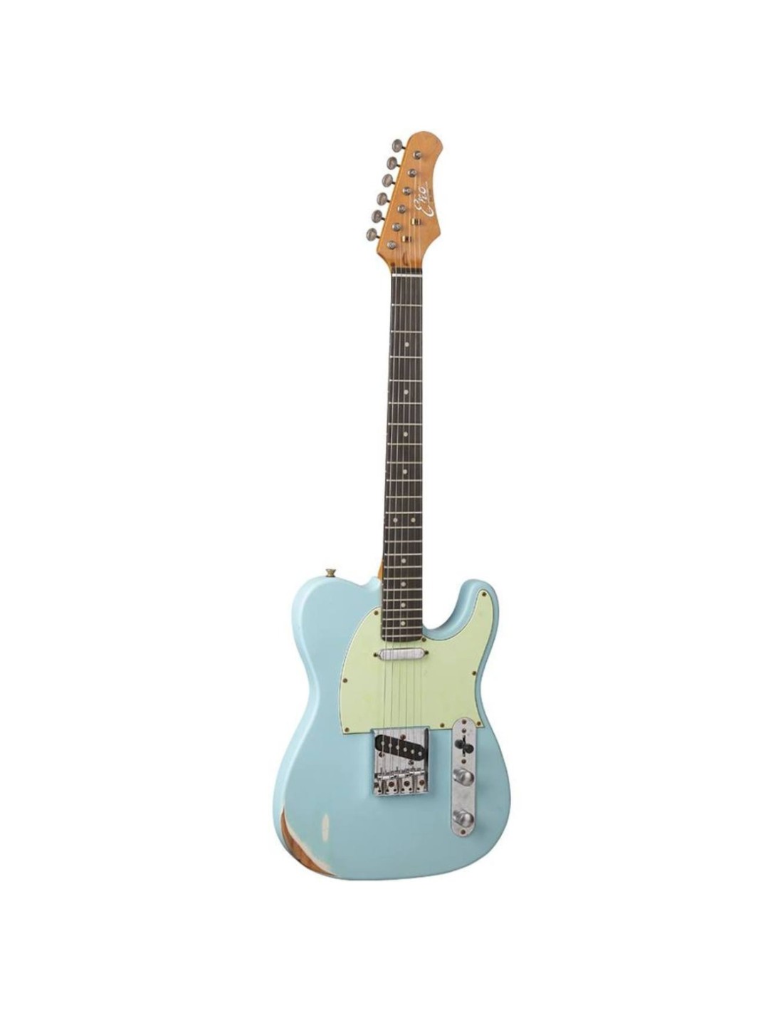 Chitarra Elettrica Eko VT-380 Relic Daphne Blue – Corpo Solid-paradisesound.it