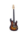 Chitarra Elettrica Solid Body – Eko Aire Relic Sunburst, Look Vintage-paradisesound.it