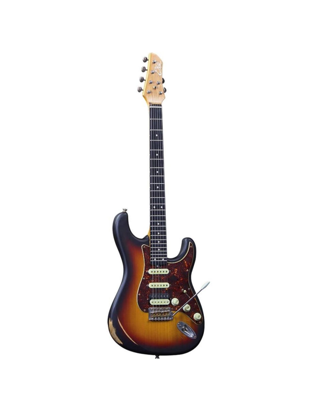 Chitarra Elettrica Solid Body – Eko Aire Relic Sunburst, Look Vintage-paradisesound.it