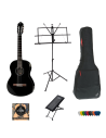 PacK Convenienza: Chitarra Classica Yamaha C40 Black - Borsa - Poggiapiedi - Leggio - Corde-paradisesound.it