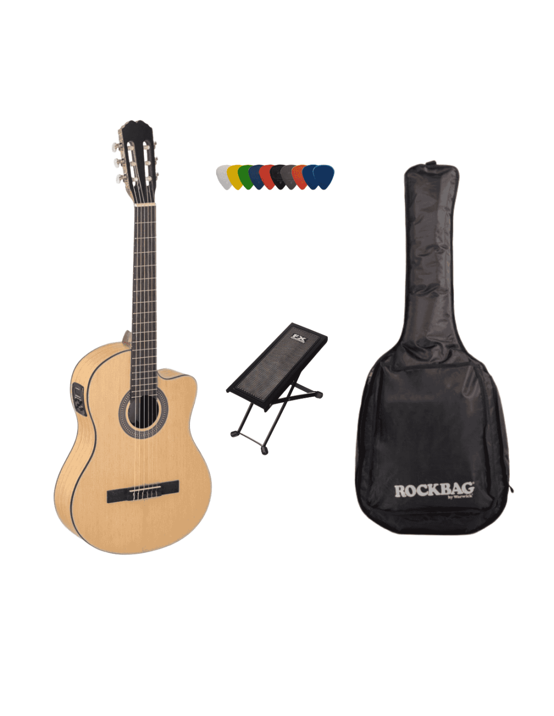 Pack Student Chitarra Admira Lena Elettrificata Con Accessori-paradisesound.it