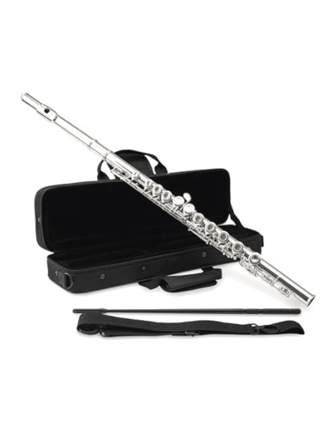 Flauto Traverso Soundsation SFL-10E – Nickel Plated, MI Snodato, Kit Completo-paradisesound.it