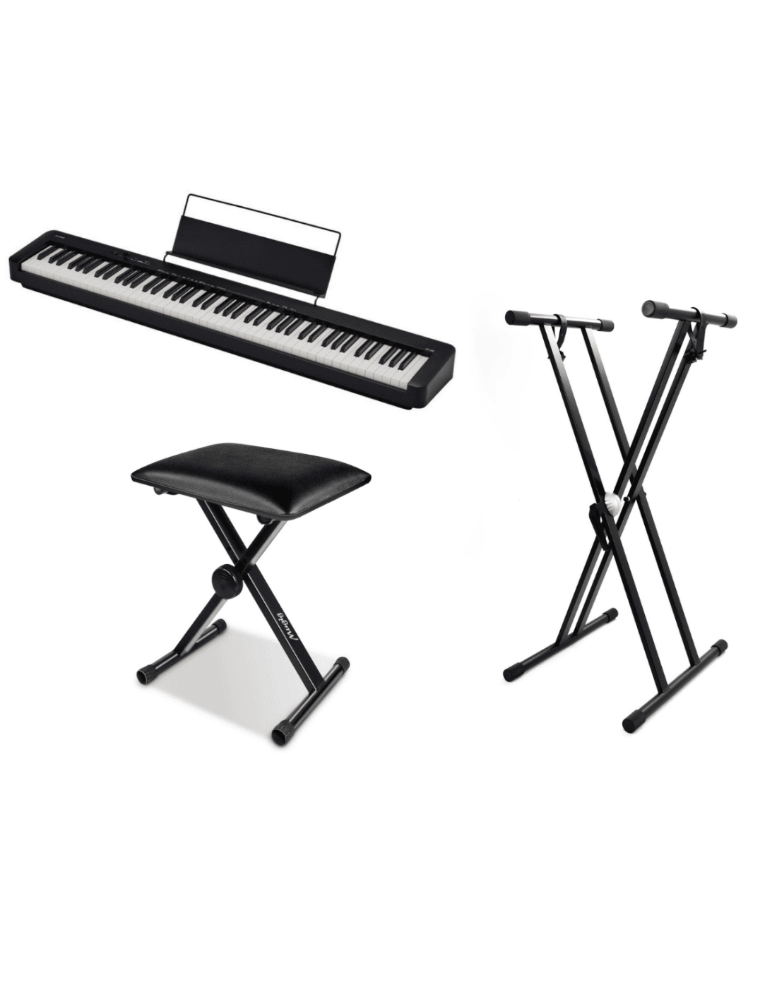 Casio CDP-S110 Pianoforte digitale con Supporto e Panchetta-paradisesound.it
